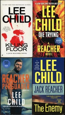 Jack Reacher Action Thriller Lot of 4 Paperback by Lee Child Foto 1 de 4