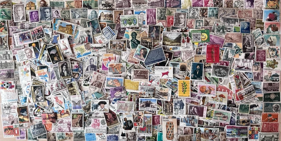 España 1000 sellos usados diferentes - Imagen 1 de 1