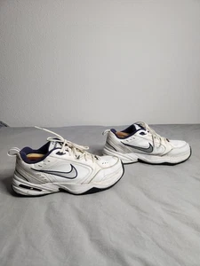 Nike Air Monarch IV Schuhe Herren Größe 12 Weiß Blau Sportschuhe 416355-102 - Bild 1 von 8