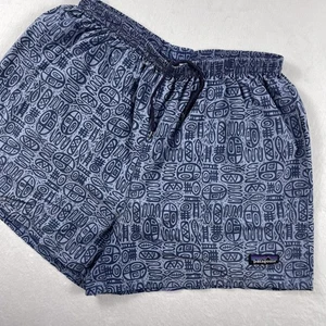 Vintage Y2K Patagonia Baggies Shorts Herren Large Totem Tribal Print Badehose 57014 - Bild 1 von 18