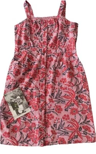 Vestido Cami Vintage Años 80 Havre Benard Mujer Cottagecore Floral 100% Algodón Talla 14 - Imagen 1 de 19