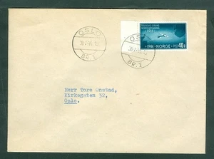 Norway. 1944 FDC. 20 Years Anniv. 1914-1944. 1st. North Sea Flight. Sc#267 .Adr. - Picture 1 of 1