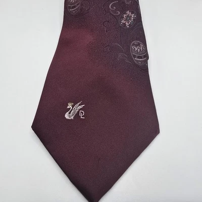 Corbata de cuello Don Loper Beverly Hills para hombre patrón geométrico vintage, roja Foto 1 de 3