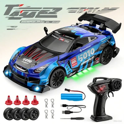 1:24 Rc Drift Car 4WD 2.4G Remote Control Racing Car 30KM/H High Speed Race Car - Image 1 of 4