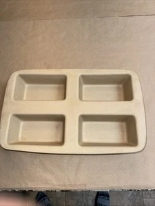 The Pampered Chef Mini 4 Loaf Stoneware Pan Family Heritage Collection USA H1 - Bild 1 von 11