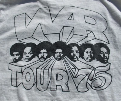 VTG 70s Hanes 1975 WAR Why Can't We Be Friends? Tour Double Sided T-shirt S/XS - Image 1 of 4