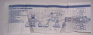 GI G I JOE 1983 PAC RAT LANCIAFIAMME BLUEPRINTS 83 - Foto 1 di 7