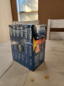 TDK T-160 8 Hrs Premium Quality HS Blank VHS Tapes, Sealed, 6 Pack - Picture 1 of 7