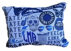 New Penn State Pillow Pillows by Lily Haimes Blue White PSU University - Picture 1 of 5