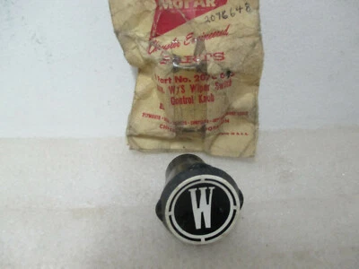 Mopar NOS 1960 Plymouth Valiant V100 V200 Wiper Switch Knob 2076648 - Image 1 of 3