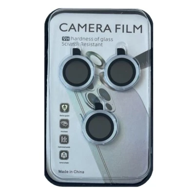 For iPhone 15 Pro / 15 Pro Max Camera Lens Cover Protector 9H Hardness Blue - Image 1 of 4