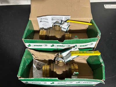 PROPRESS JOMAR PRO PRESS 1-1/2" FULL PORT BALL VALVES QTY (2) *MADE IN ITALY* - Image 1 of 4