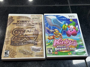 Lote Videojuegos Nintendo Wii Kirby's Dream Collection Kirby Return to Dreamland - Imagen 1 de 6