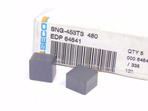 NEU ÜBERSCHÜSSIG 5 STK. SECO SNG 453T3 GRADE: 480 KERAMIKEINSÄTZE - Bild 1 von 1