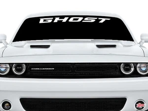 Ghost Custom Text Windshield Decal Fits Dodge Challenger sxt Scatpack Hellcat - Bild 1 von 1