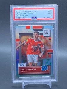 2022-23 Donruss Optic Holo FIFA #189 ENZO FERNANDEZ SL Benfica RC PSA 9 - Bild 1 von 2
