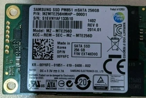 Samsung PM851 256GB mSATA SSD Internal 1.8 inch SATA MZ-MTE256D - Picture 1 of 1