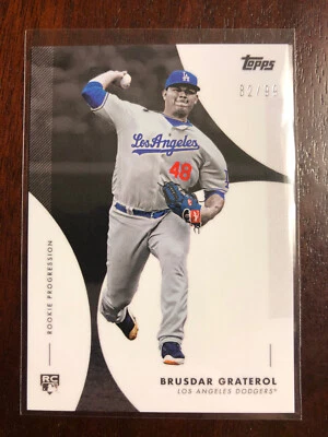 Brusdar Graterol 2020 Topps On Demand Rookie Progression BLACK #'d/99 DODGERS RC - Image 1 of 2