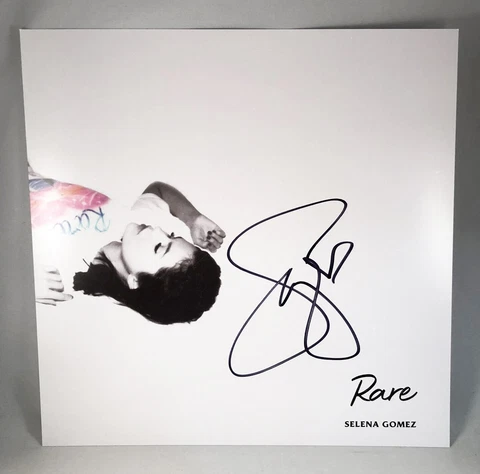 Selena Gomez Signed LP Album Vinyl Insert Rare 3 COA Cover
