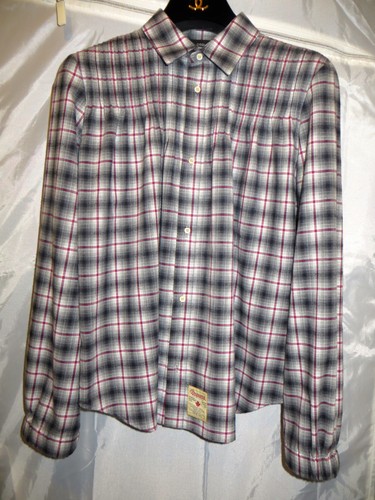 SPLENDIDO! Nuovo con etichette! 540€! DSQUARED2 CAMICIA MORBIDA PLAID RAILS XS M