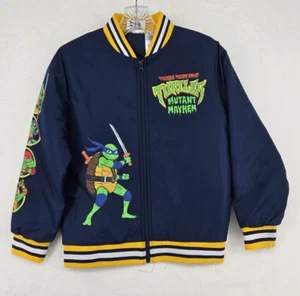 TMNT Teenage Mutant Ninja Turtles Boys Bomber Jacket Size 10/12 Mutant Mayhem - Picture 1 of 12