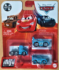 Disney Pixar Cars Mini Racers 3 Pack - Gray The King Dinoco Lightning Mcqueen