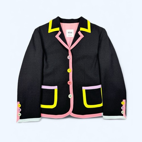 Giacca blazer Moschino Chip And Chic Lana Taglia IT 46