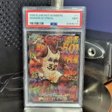 1995 /96 Shaquille O’Neal Flair Hot Numbers #11 PSA 9 Mint