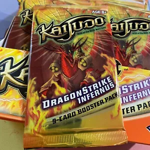 JCC KAIJUDO! 24 PAQUETES DE REFUERZO DRAGONSTRIKE INFERNUS = CAJA QTY - Imagen 1 de 3