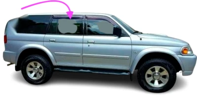 Se adapta a: 1997-2007 Mitsubishi Montero Sport 4D SUV puerta trasera derecha ventana vidrio/oscuro Foto 1 de 4