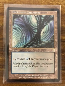 MTG✨DARKWATER CATACOMBS ✨Odyssey NM/MINT Rare DOUBLE MANA Land 2001 M. Moore Art - Picture 1 of 8