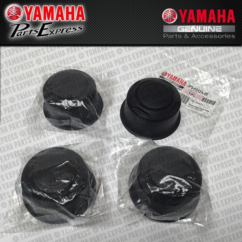 NEW YAMAHA BIG BEAR GRIZZLY RHINO 450 660 700 CENTER WHEEL HUB CAP COVER 4  PACK - Image 1 of 1