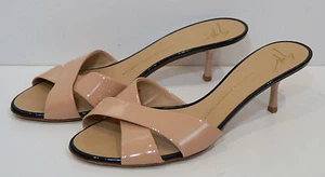 Sandalias sin cordones GIUSEPPE ZANOTTI DESIGN de charol beige nude UK7 EU40 - Imagen 1 de 10