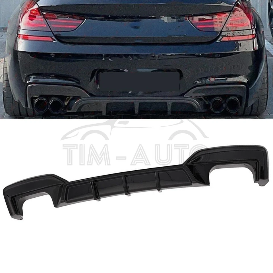 Rear Bumper Diffuser Lip For 2012-2019 BMW F06 F12 F13 M6 640i 650i M Sport Foto 1 de 4