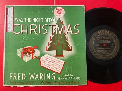 Fred Waring ‘Twas The Night Before Christmas 10” LP Decca Mono 1949 Holiday VG - Image 1 of 4