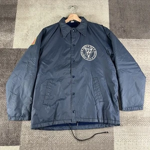 Vintage USS Halsey CG-23 Jacke Fell gefüttert Herren Gr. M dunkelblau - Bild 1 von 12