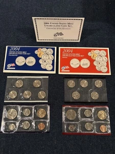 2004 US Mint 20 Coin Uncirculated Complete Set P & D w/Original Gov't Packaging - Picture 1 of 1