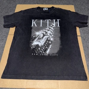 Kith Chrysler Lights Vintage Tee Black Sizes L-XL NYC Exclusive Only NWT - Picture 1 of 4