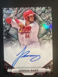 Bowman Sterling JOSHUA BAEZ 2023 refractor de plata prospecto automático/10 Cardinals - Imagen 1 de 3