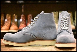 [8D Red Wing 8144 Suede Irish Setter Slate Blue Plain-Toe Boots, #1126 - Bild 1 von 8