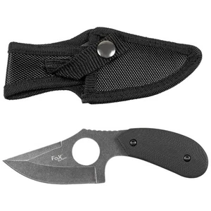 Messer mit Fingerloch, G10-Griff, Polyester-Scheide – FoxOutdoor - Bild 1 von 1