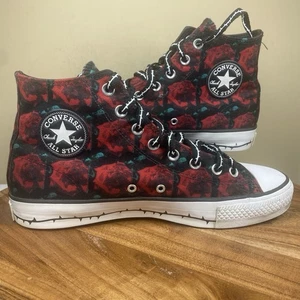 Converse Chuck Taylor Much Love Herren schwarz rot Größe 9,5 High Top Y2K Rose Schuhe - Bild 1 von 10