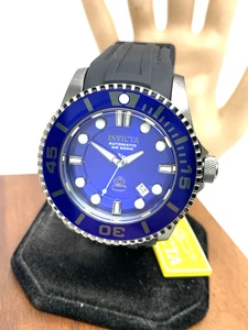 Reloj para hombre Invicta 20204 Grand Diver automático esfera azul correa de goma negra 47 mm - Imagen 1 de 14
