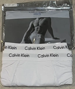 CALVIN KLEIN Vintage 365 Cotton Stretch Briefs 2 pack - XLarge, white U5609 - Picture 1 of 1