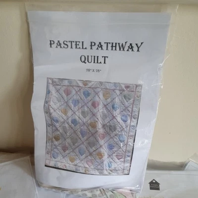 Kit Trapunta Totalmente Patchato - Percorso Pastello - 78x78 - Immagine 1 di 4