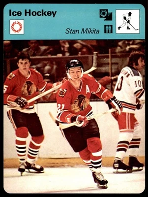 1977 Sportscaster #12-22 Стэн Микита - хоккей NM/MT - Изображение 1 из 2