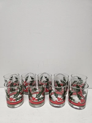Libbey Holly Berry Short Tumbler Glasses Flat Bottom - Image 1 of 4