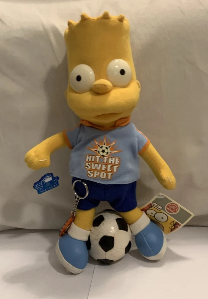 Figura Muñeco de Peluche Vintage Fútbol Bart Simpson VINILO Los Simpson ENVÍO GRATIS Foto 1 de 4