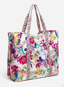NWT Johnny Was Large Cotton ALDRICH BEACH TOTE Multicolor - Picture 1 of 8