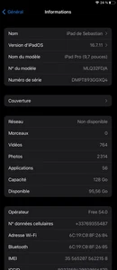 Ipad pro 9,7 128 Go , apple, gris - Photo 1/4